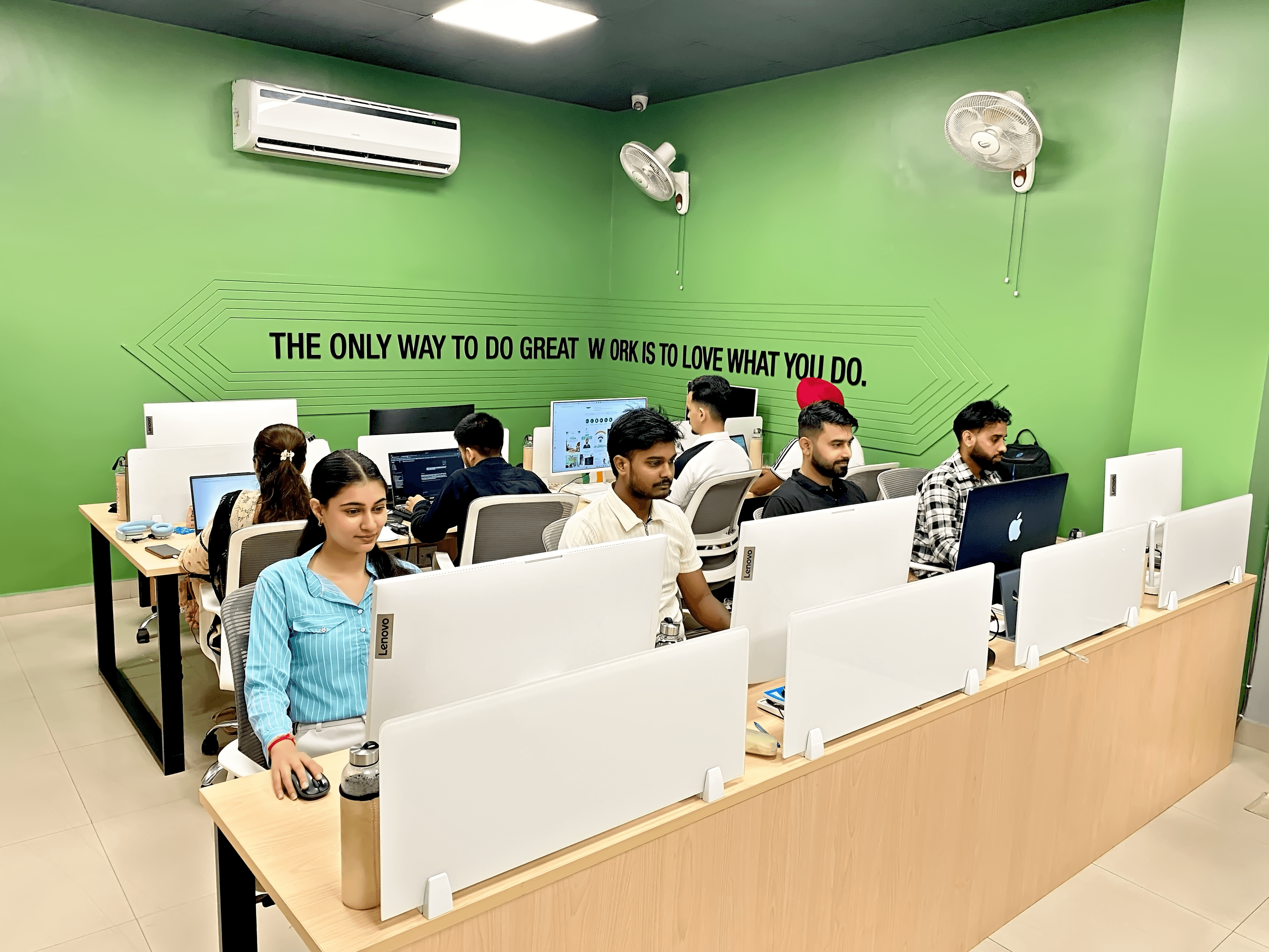 Tech Devise Team Working in Office